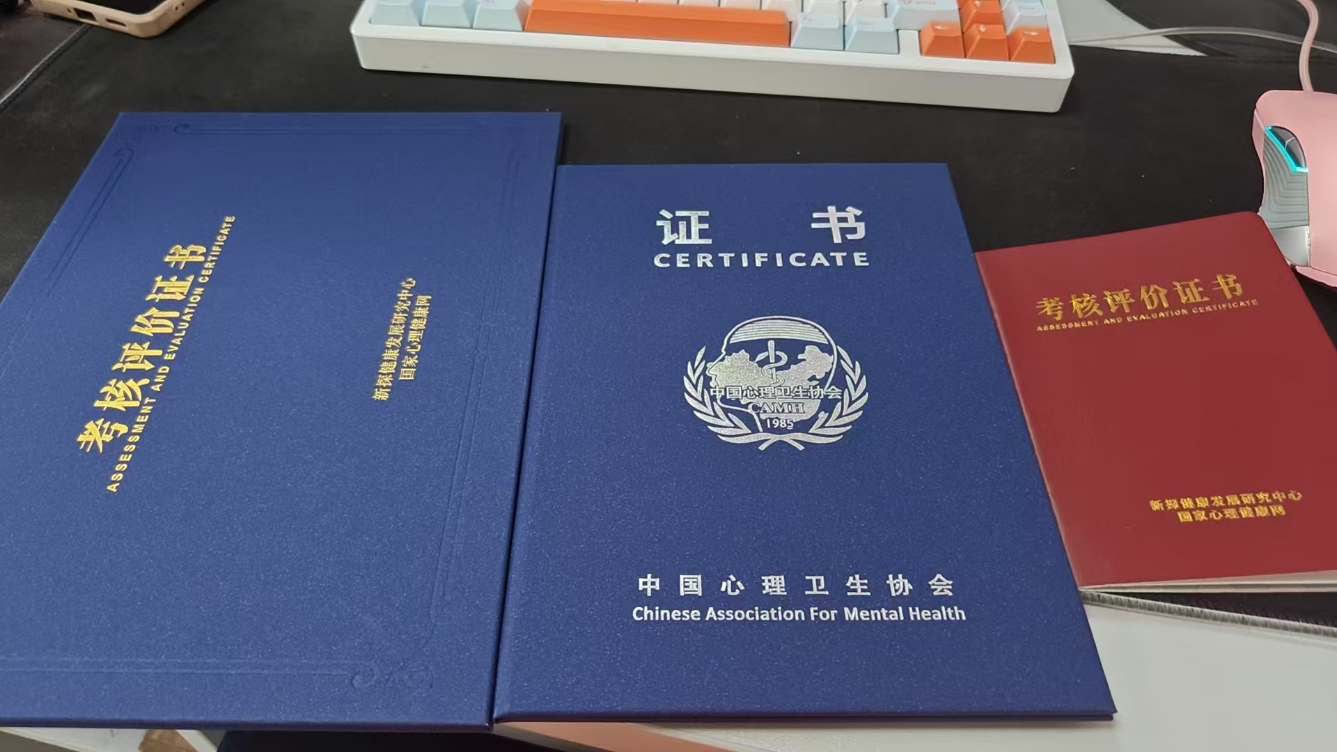 中国心理卫生协会证书